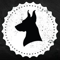 le chien fumant logo